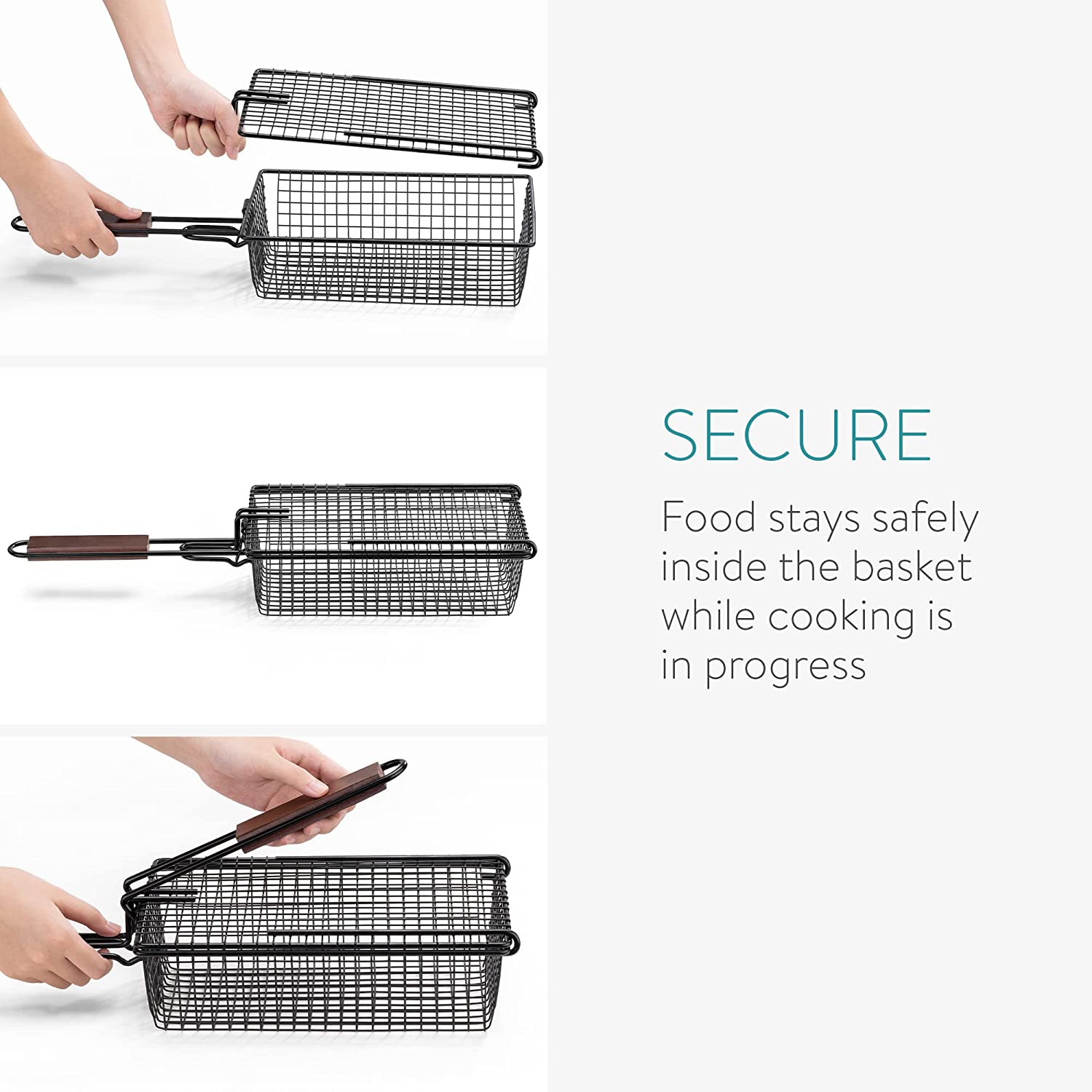 Navaris Καλάθι Μαγειρέματος Μπάρμπεκιου - Black - 54517.01