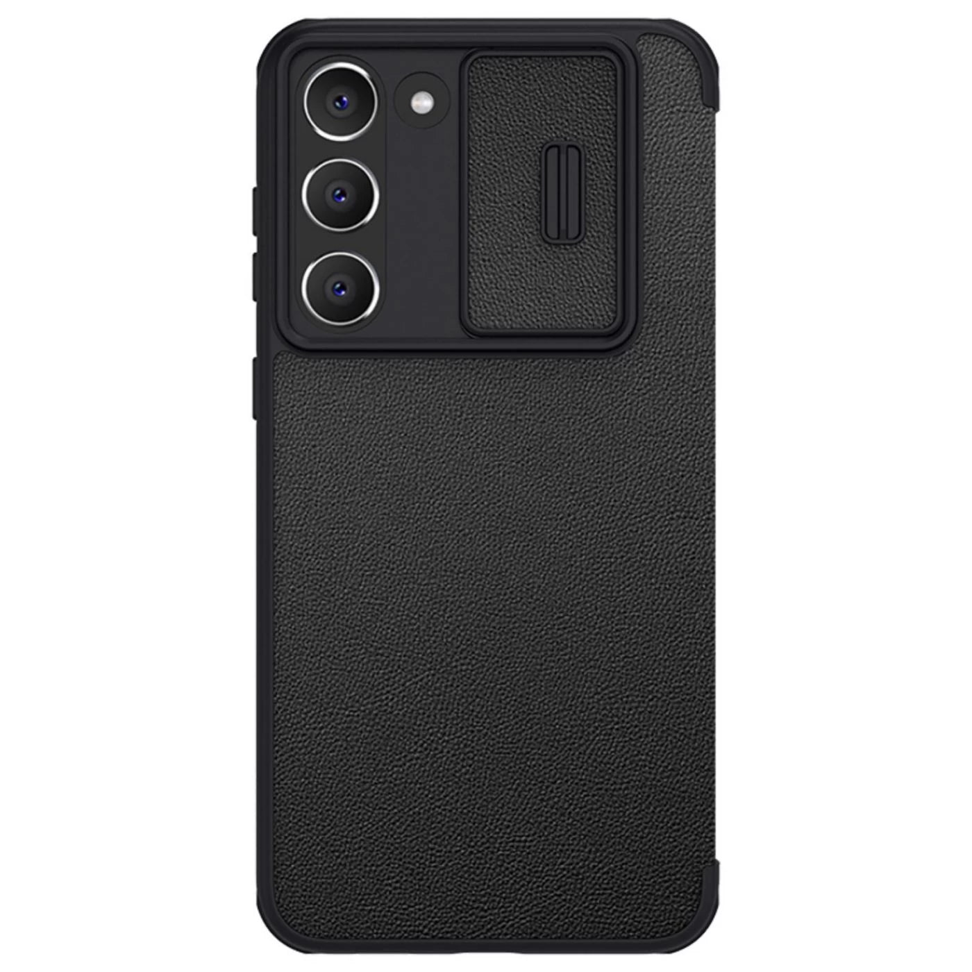 Nillkin Samsung Galaxy S23 Plus Qin Smooth Leather Pro Flip Book Case with Camera Protection Θήκη Βιβλίο με Κάλυμμα για την Κάμερα - Black