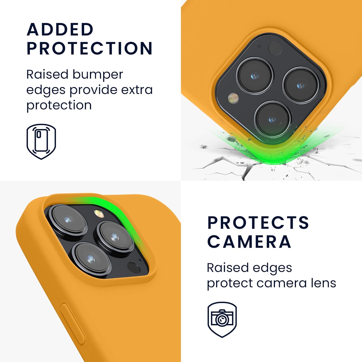 KW iPhone 16 Pro Max Θήκη Σιλικόνης Rubberized TPU - Mango