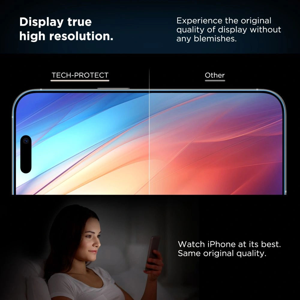 Tech-Protect iPhone 17 - Quick Set+ - Σετ με 2 Full Screen Αντιχαρακτικά Γυαλιά Οθόνης με Οδηγό Τοποθέτησης - Black