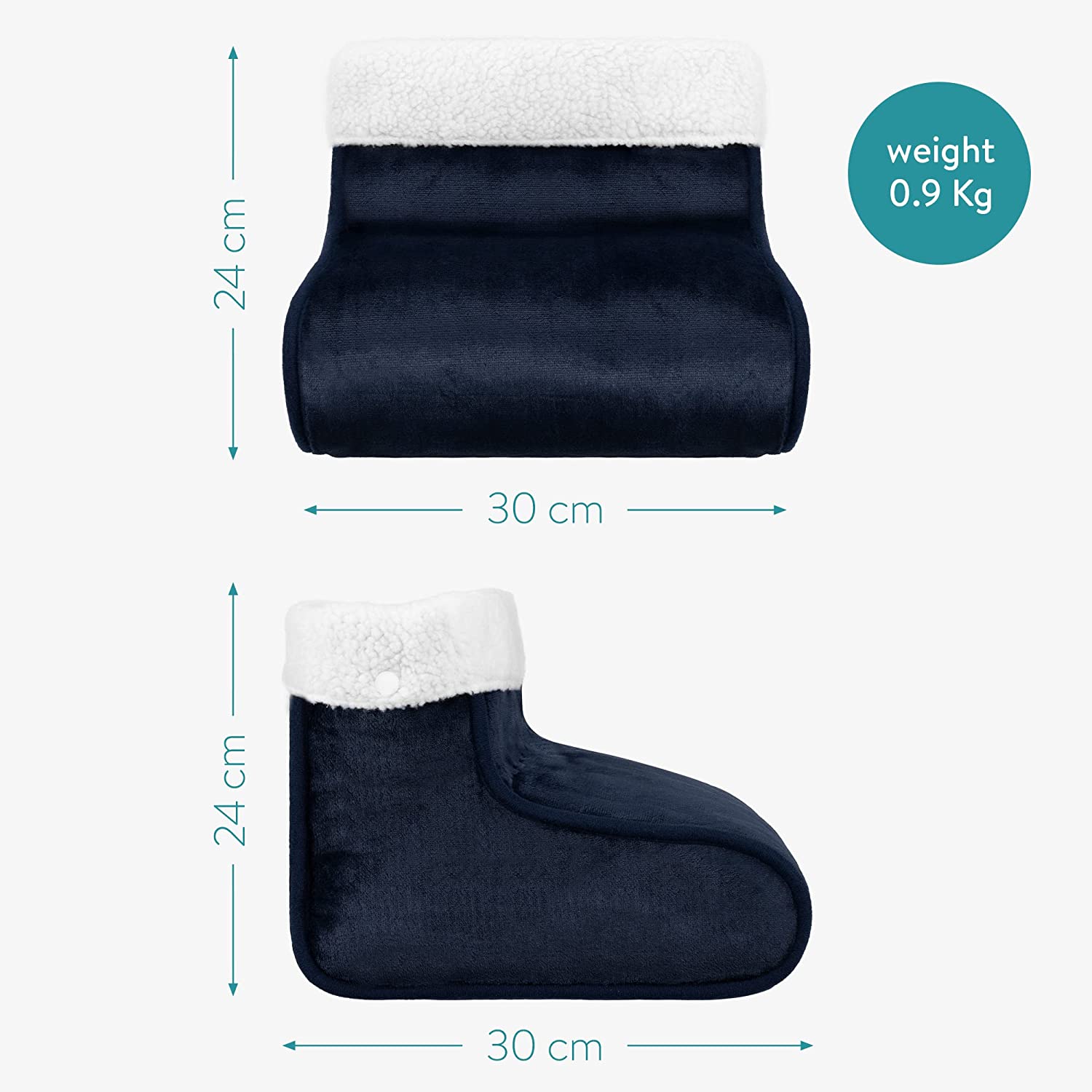 Navaris Ηλεκτρική Θερμοφόρα Ποδιών - Blue - 54706.01.04