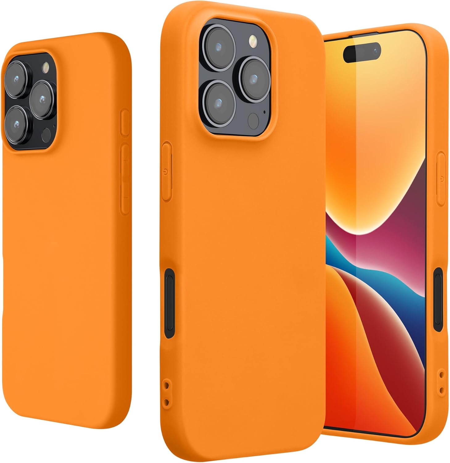KW iPhone 16 Pro Λεπτή Θήκη Σιλικόνης TPU - Fruity Orange