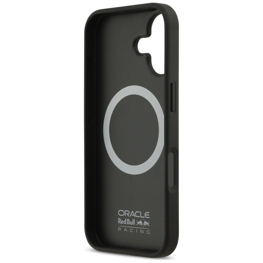 Red Bull iPhone 17 - Meshed Debossed Bull MagSafe - Σκληρή Θήκη με Επένδυση Συνθετικού Δέρματος και Πλαίσιο Σιλικόνης - Navy - RBHMP17S24PUBUFV