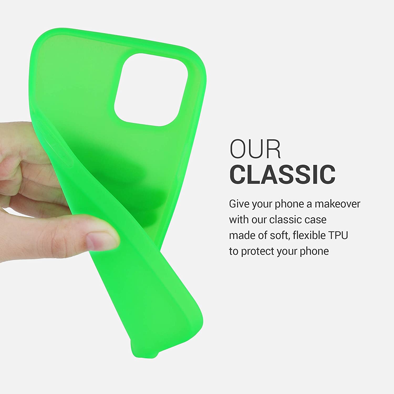 KW iPhone 12 Pro Max Θήκη Σιλικόνης TPU - Neon Green - 53941.44