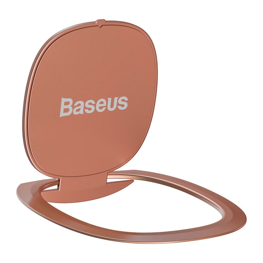 Baseus Invisible Ultra-Thin Ring Holder - Δαχτυλίδι Συγκράτησης Κινητού / Tablet - Βάση Στήριξης - Rose Gold - SUYB-0R