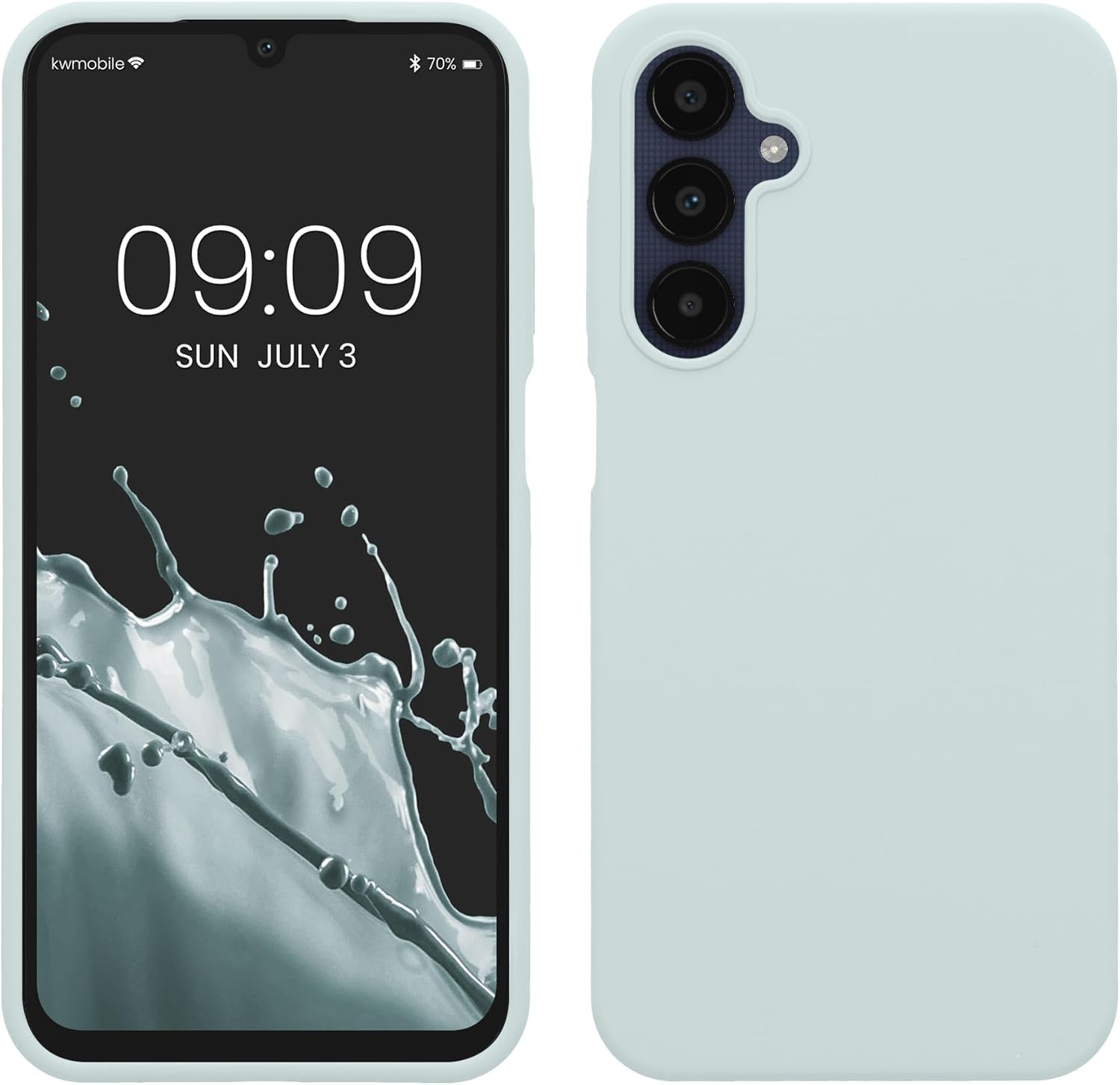 KW Samsung Galaxy A25 5G Θήκη Σιλικόνης Rubberized TPU - Cool Mint