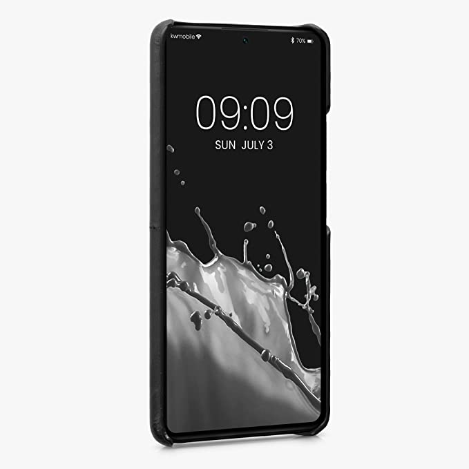 KW Xiaomi 11T / 11T Pro Θήκη με Επένδυση Συνθετικού Δέρματος και Υποδοχή για Κάρτα - Black - 57271.01