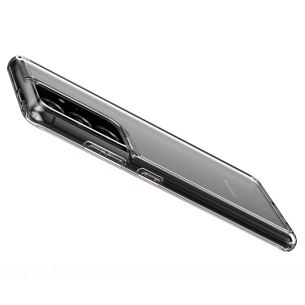 Spigen Samsung Galaxy S21 Ultra - Ultra Hybrid Σκληρή Θήκη με Πλαίσιο Σιλικόνης - Crystal Clear