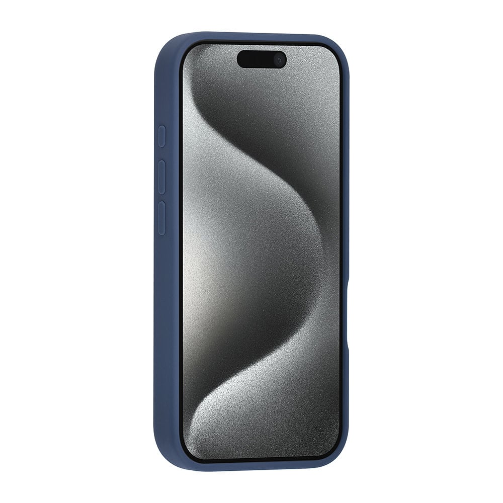 Tuniq iPhone 16 Pro Premium Liquid Silicone Θήκη Σιλικόνης - Dark Blue