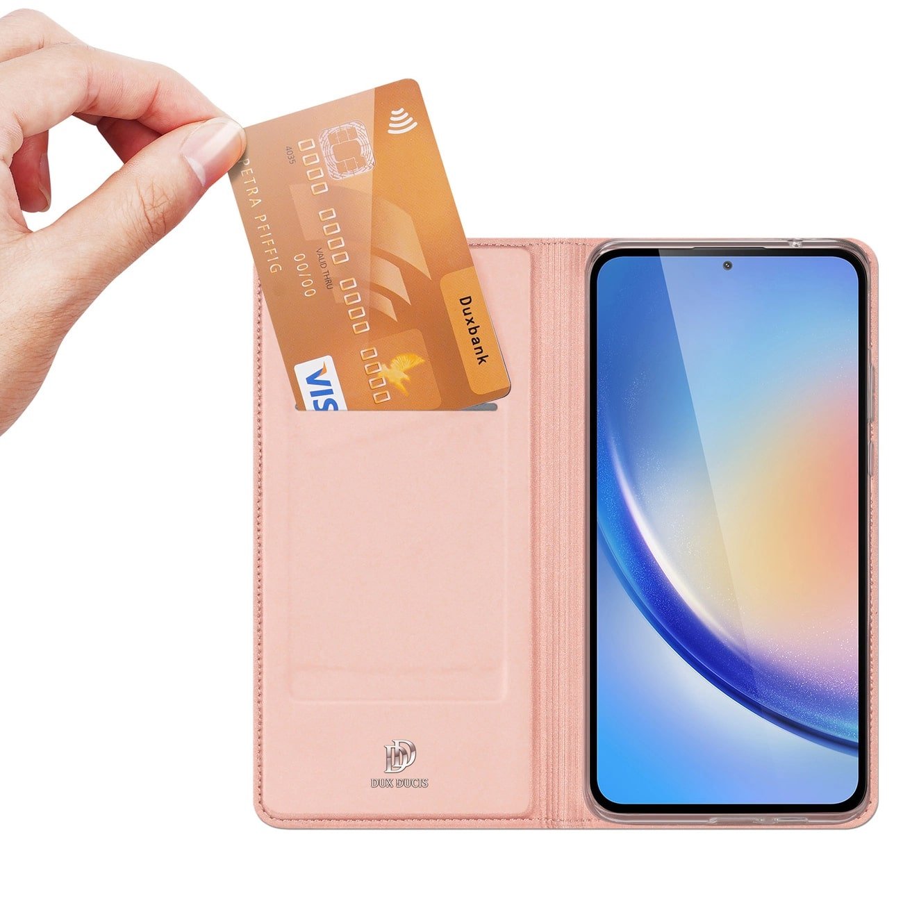 Dux Ducis Samsung Galaxy A35 5G Flip Stand Case Θήκη Βιβλίο - Pink