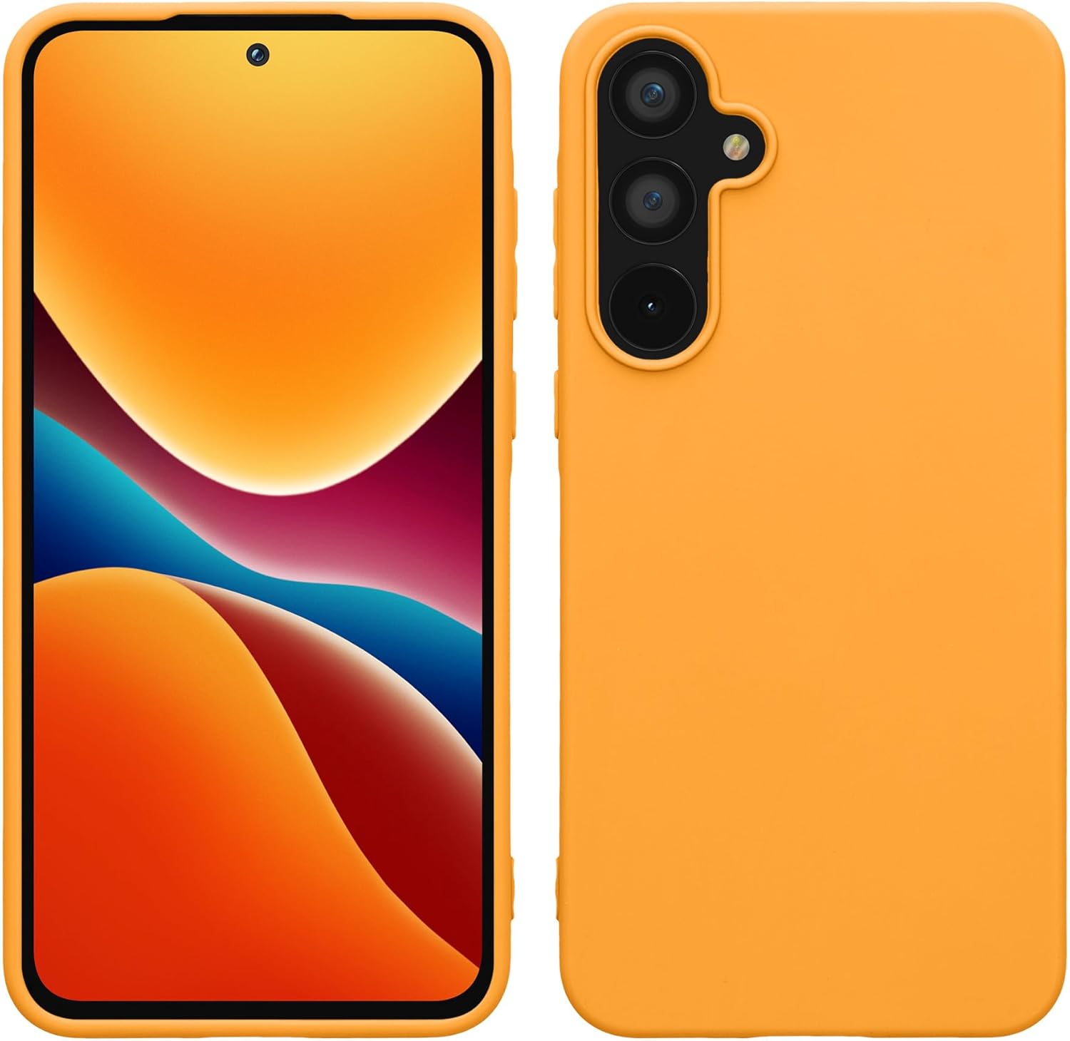 KW Samsung Galaxy A55 5G Λεπτή Θήκη Σιλικόνης TPU - Fruity Orange