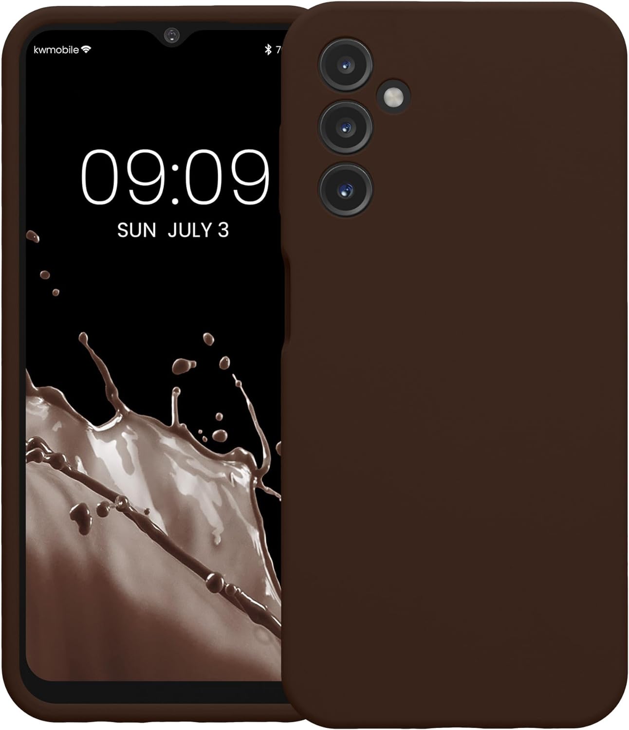 KW Samsung Galaxy A14 5G Θήκη Σιλικόνης Rubberized TPU - Chocolate