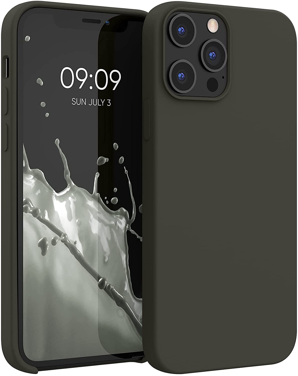 KW iPhone 12 Pro Max Θήκη Σιλικόνης Rubber TPU - Olive Green - 52644.107