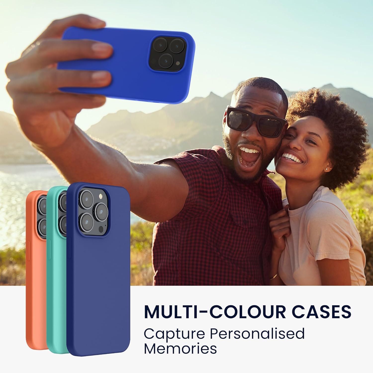 KW iPhone 15 Pro Θήκη Σιλικόνης Rubberized TPU - Baltic Blue