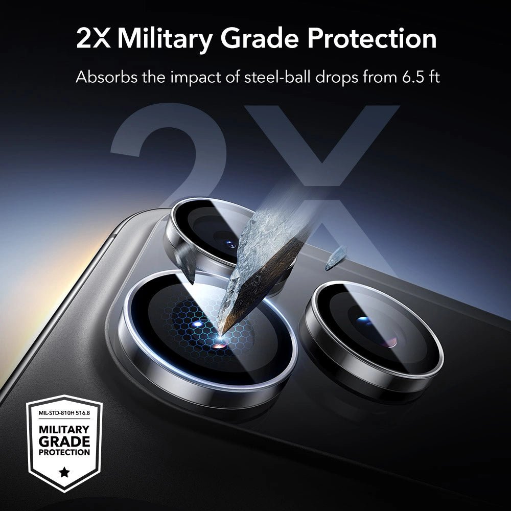 ESR iPhone 14 Pro / Pro Max / 15 Pro / Pro Max /16 Pro / Pro Max / 17 Pro / Pro Max Armorite - Αντιχαρακτικό Γυαλί για την Κάμερα - Clear