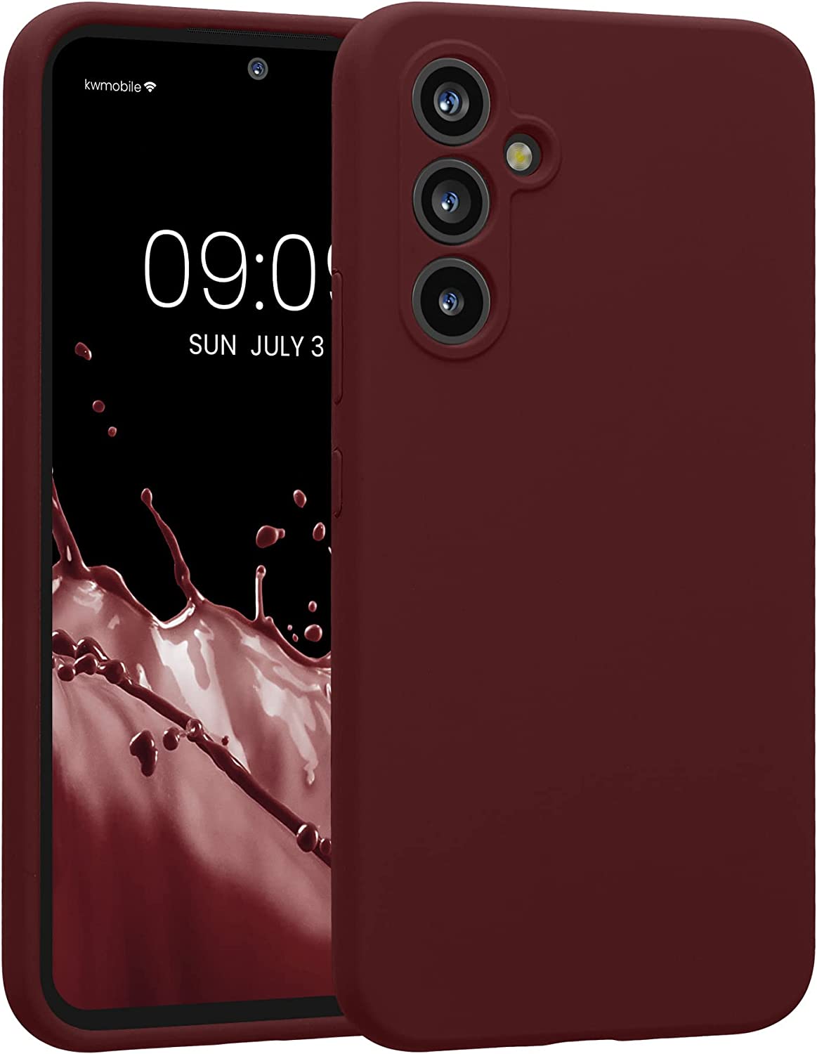 KW Samsung Galaxy A54 5G Θήκη Σιλικόνης Rubberized TPU - Bordeaux Purple - 60795.187