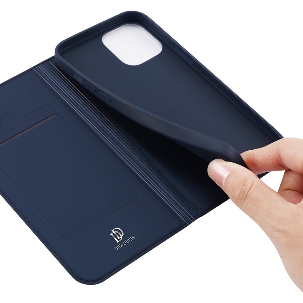 Dux Ducis iPhone 13 Pro Max Flip Stand Case Θήκη Βιβλίο - Blue