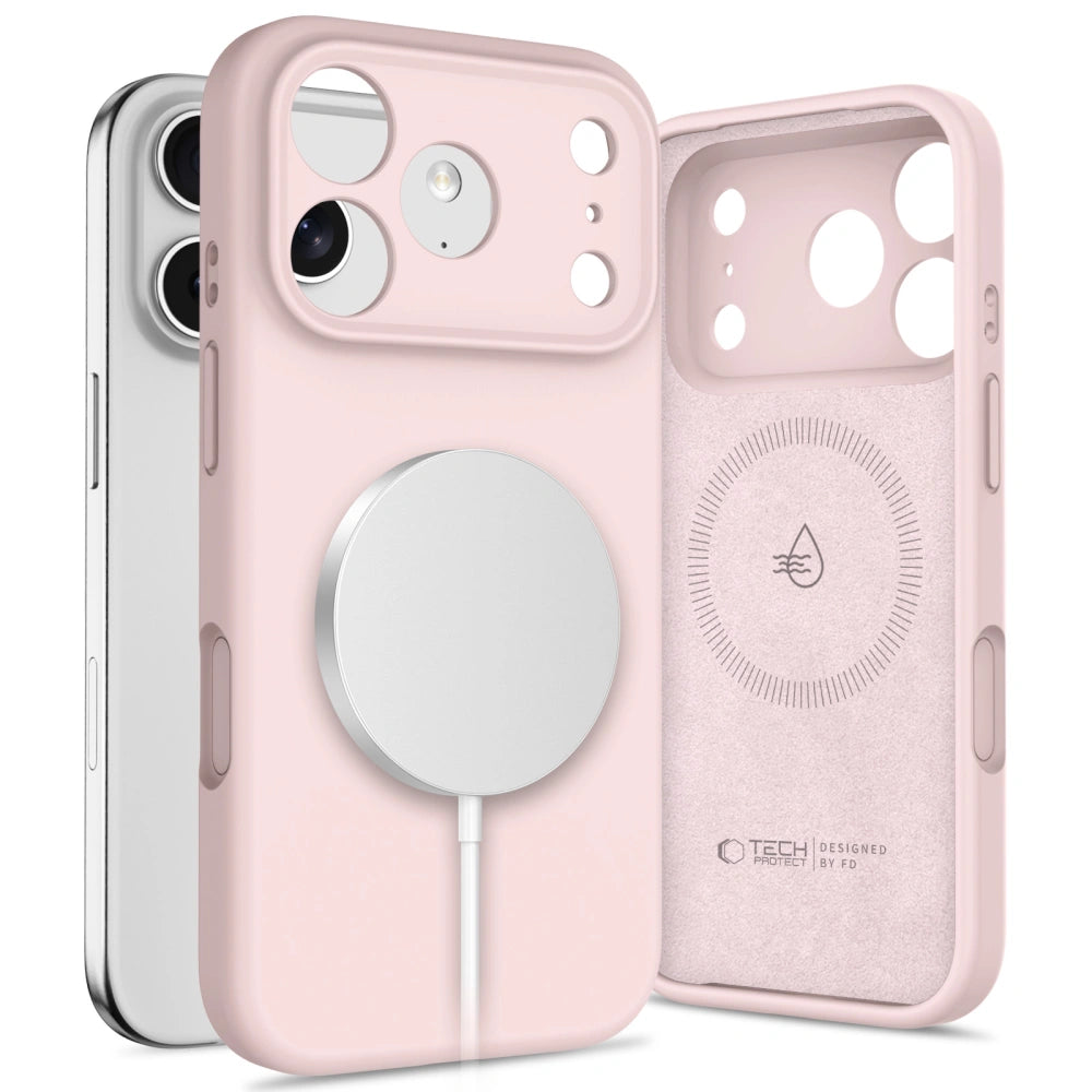 Tech-Protect iPhone 17 Pro Max Silicone MagSafe Θήκη Σιλικόνης - Pink Pearl