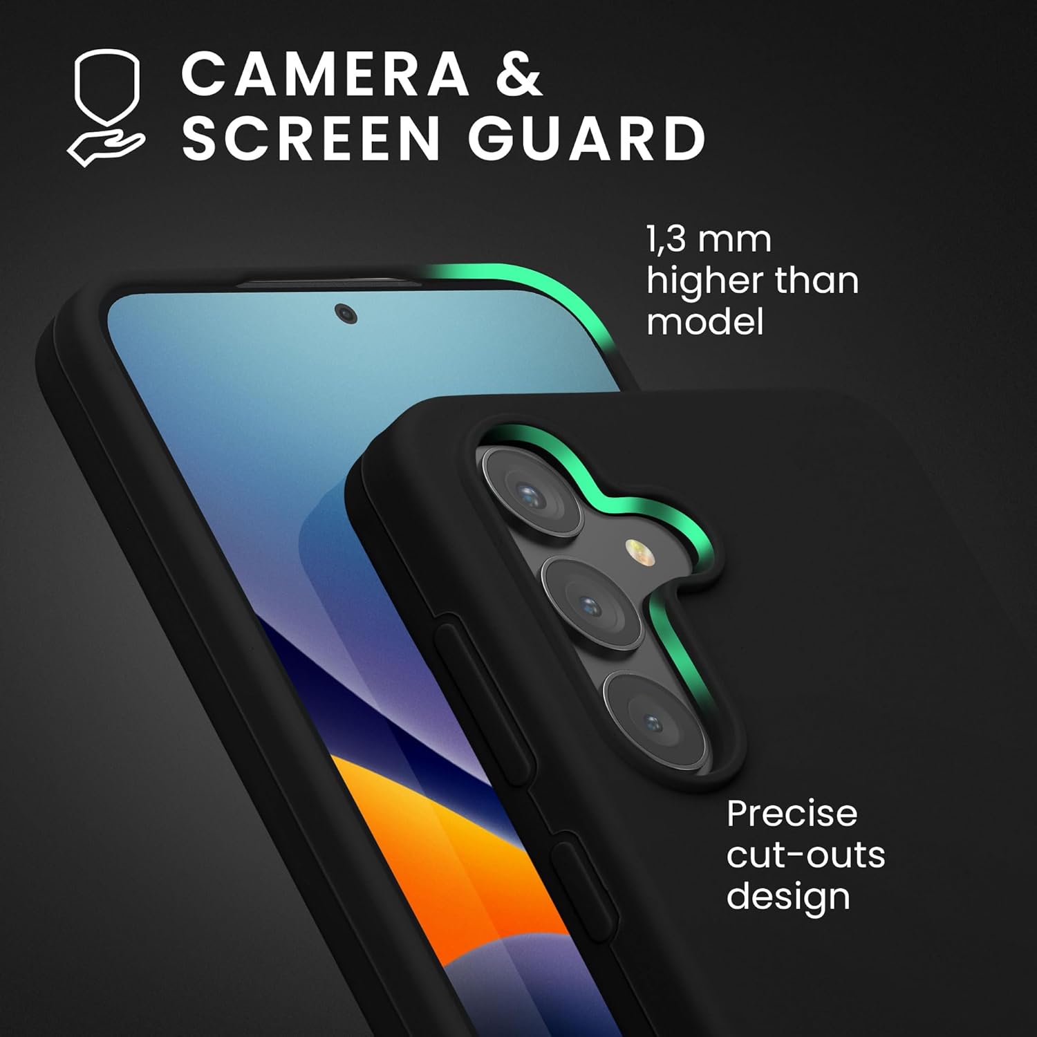 KW Samsung Galaxy S24+ Θήκη Σιλικόνης Rubberized TPU - Black