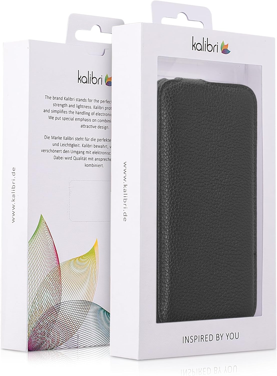 Kalibri iPhone 15 Pro Max Θήκη Flip από Γνήσιο Δέρμα - Black - KLB000026FK001C