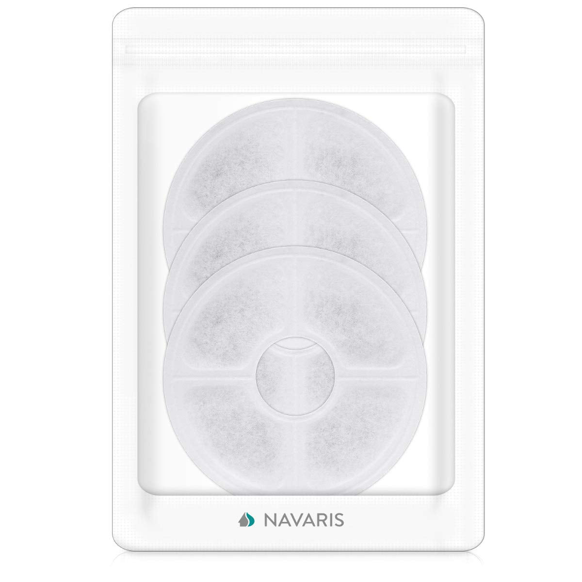 Navaris 3 Ανταλλακτικά Φίλτρα για Ποτίστρα Νερού για Γάτες και Σκύλους - 46755.03