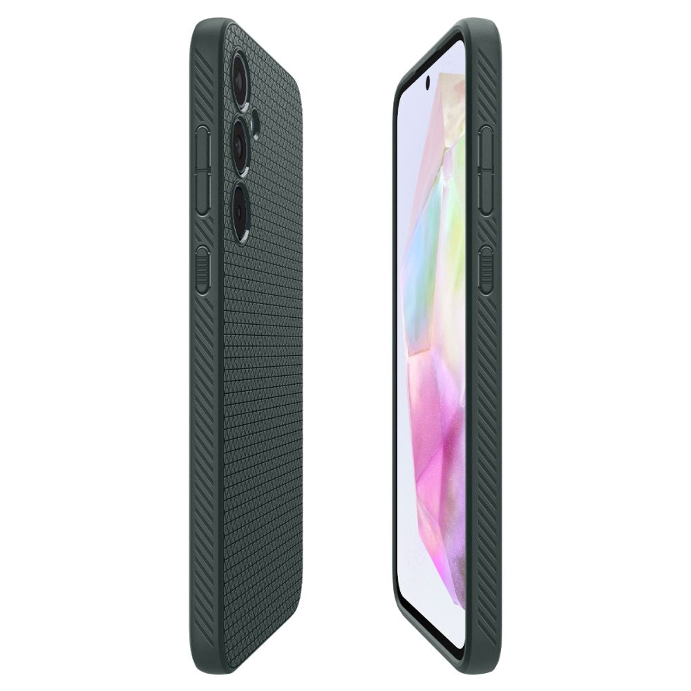 Spigen Samsung Galaxy A35 5G Liquid Air Θήκη Σιλικόνης - Abyss Green