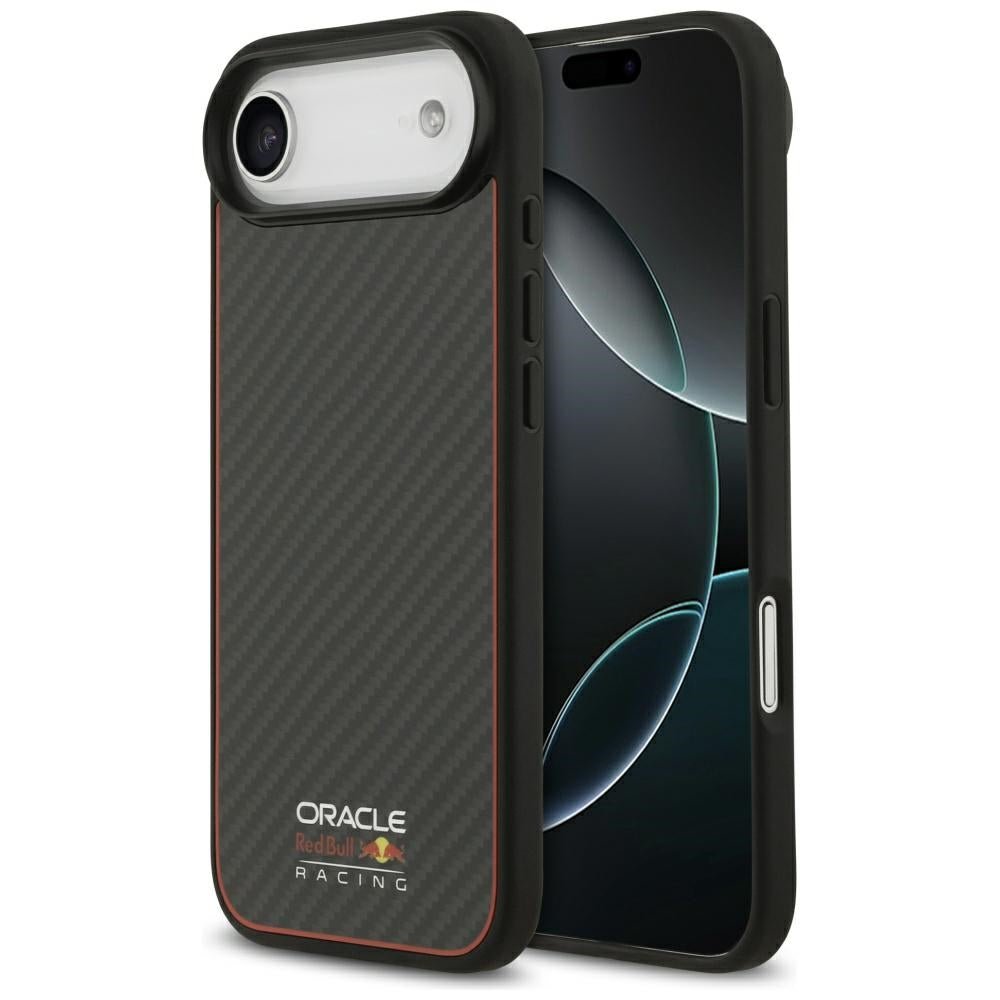 Red Bull iPhone Air - Kevlar Logo Matt MagSafe - Σκληρή Θήκη με Πλαίσιο Σιλικόνης - Black - RBHMP17M24CFOSK