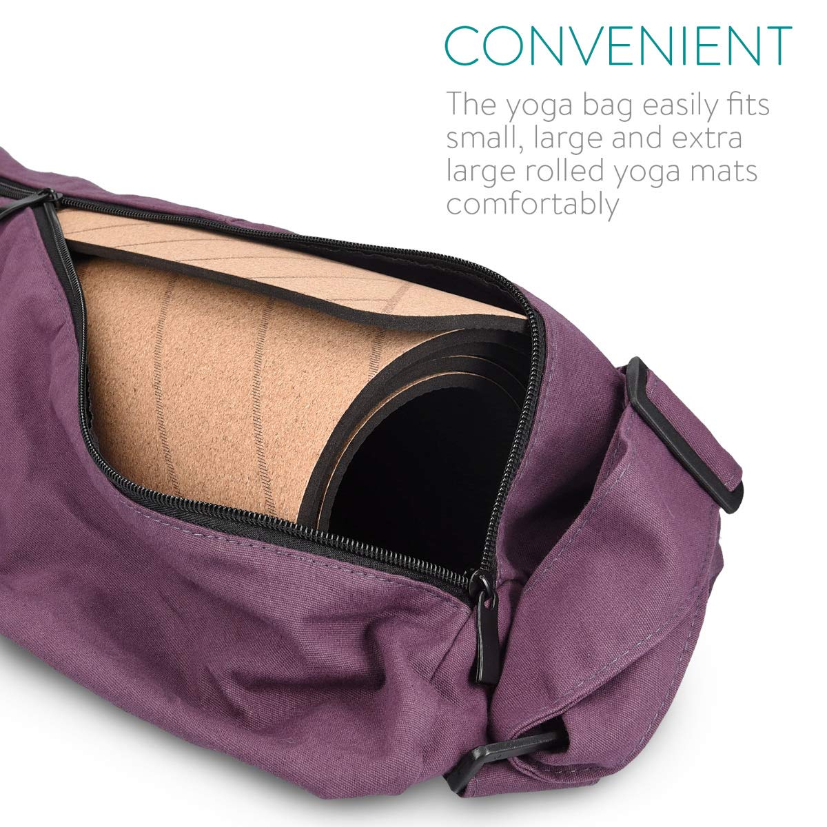 Navaris Yoga Mat Bag - Τσάντα για Yoga / Γυμναστήριο - Purple - 44963.45