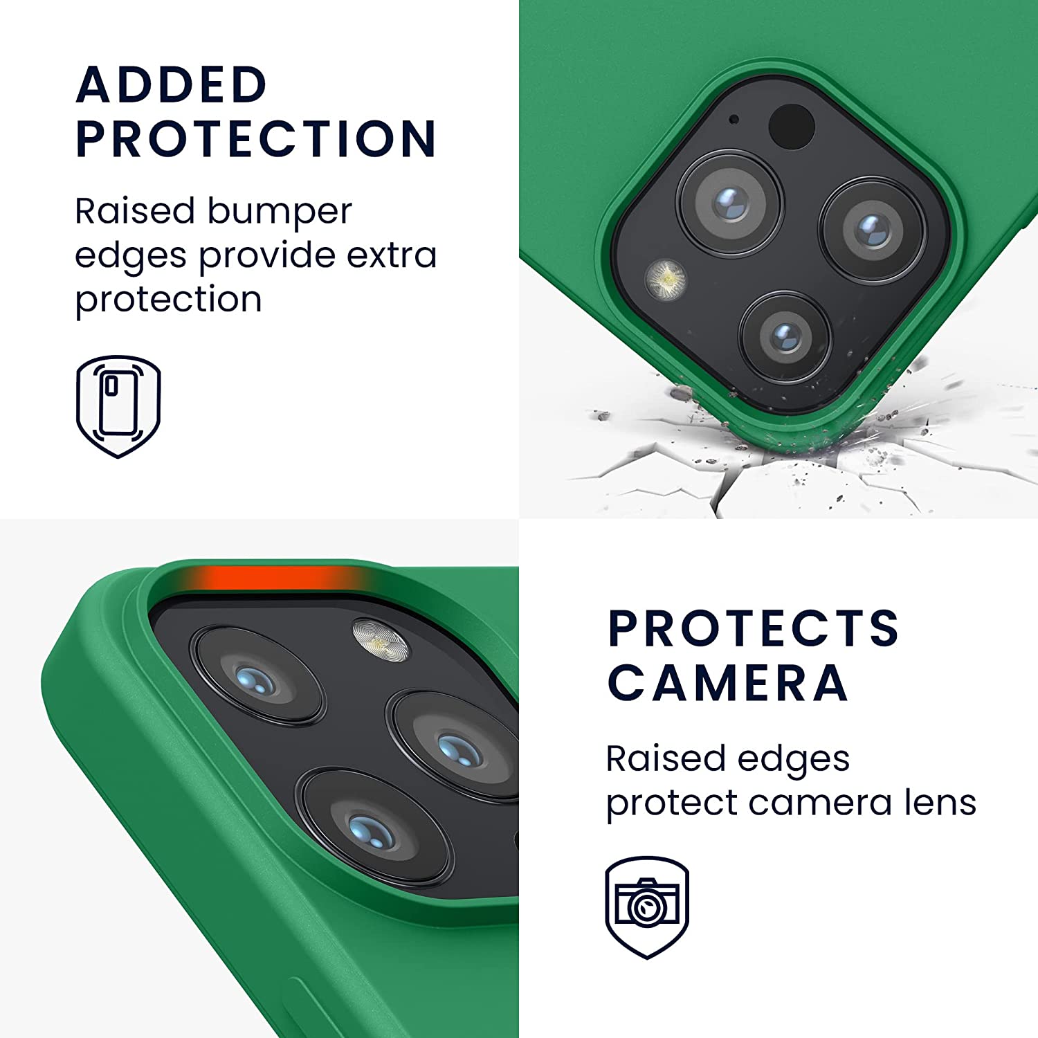 KW iPhone 13 Pro Θήκη Σιλικόνης Rubberized TPU - Pixie Green - 55962.227