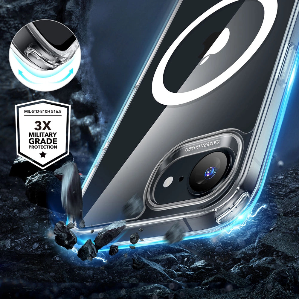 ESR iPhone 16e Classic Hybrid Halolock Σκληρή Θήκη με Πλαίσιο Σιλικόνης και MagSafe - Clear