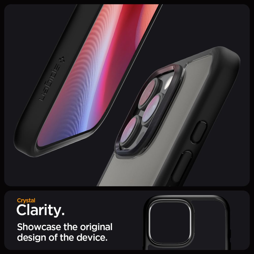 Spigen iPhone 16 Pro Max Ultra Hybrid Σκληρή Θήκη με Πλαίσιο Σιλικόνης - Matte Black