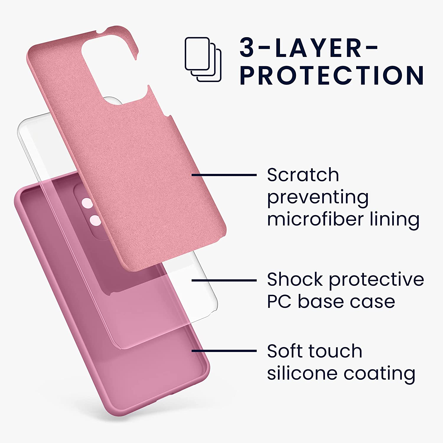 KW Samsung Galaxy A33 5G Θήκη Σιλικόνης Rubberized TPU - Deep Rusty Rose - 57833.167