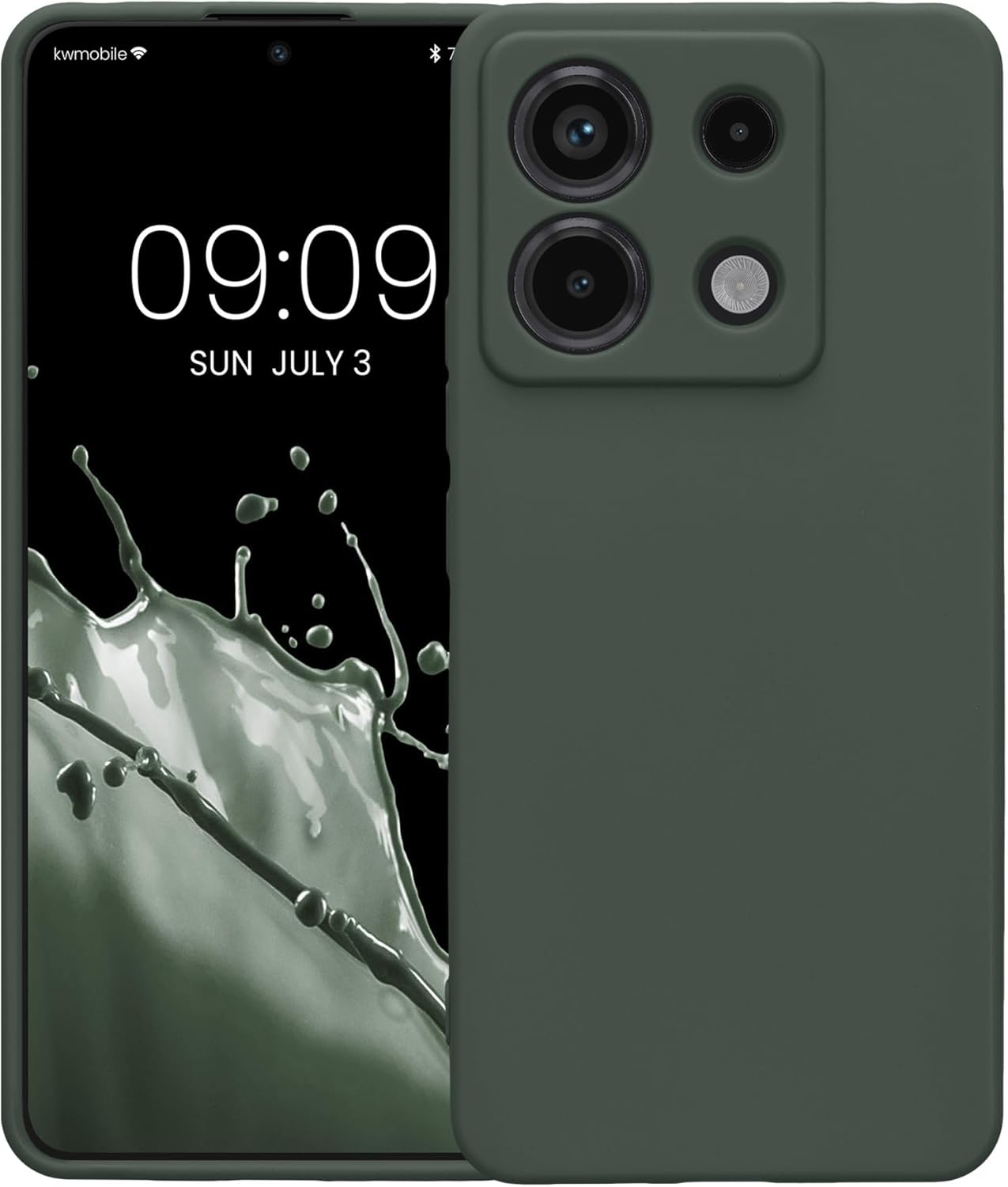 KW Xiaomi Redmi Note 13 Pro 5G / Poco X6 5G Θήκη Σιλικόνης TPU - Moss Green