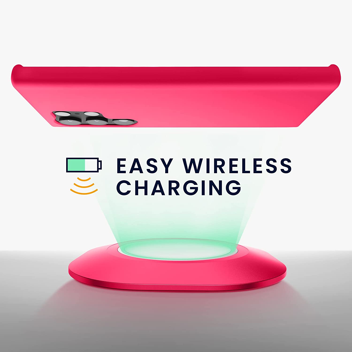 KW Samsung Galaxy S23 Ultra Θήκη Σιλικόνης Rubberized TPU - Neon Pink - 60275.77