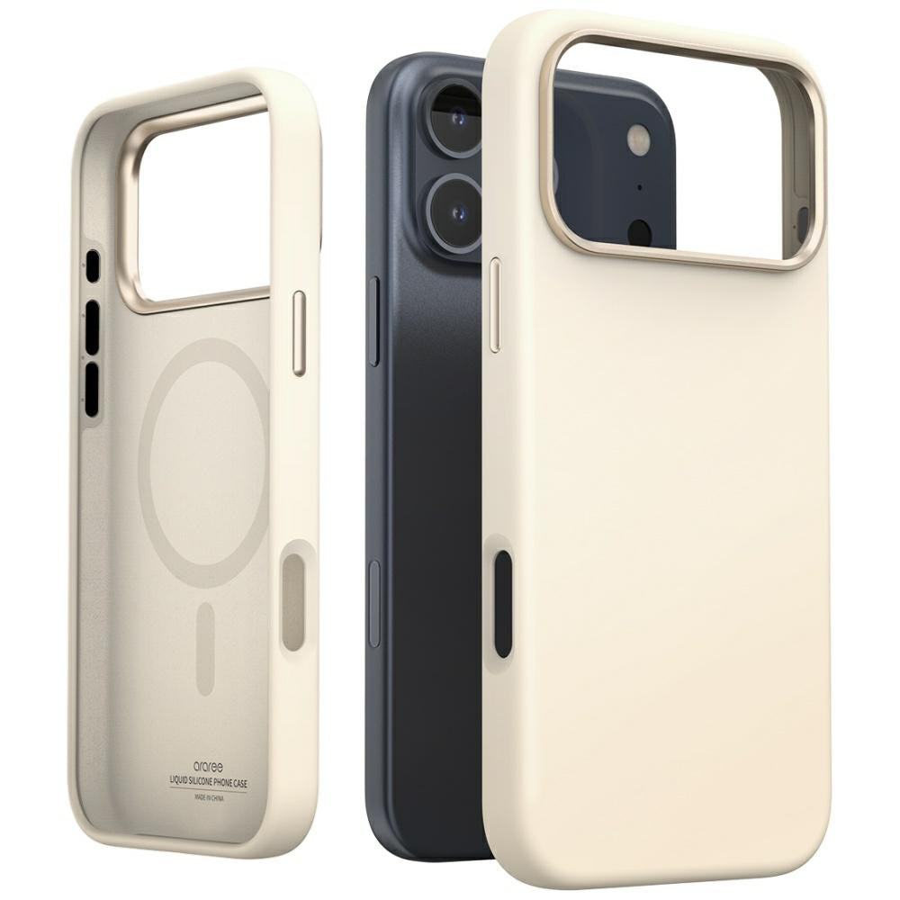 Araree iPhone 17 Pro Max - Typo Skin M MagSafe - Θήκη Σιλικόνης με MagSafe - Stone