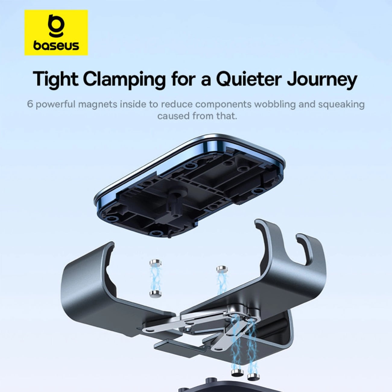 Baseus Metal Age 3 Gravity Car Air Vent Mobile Holder - Universal Βάση Αυτοκινήτου Αεραγωγού - Grey - BS-CM028
