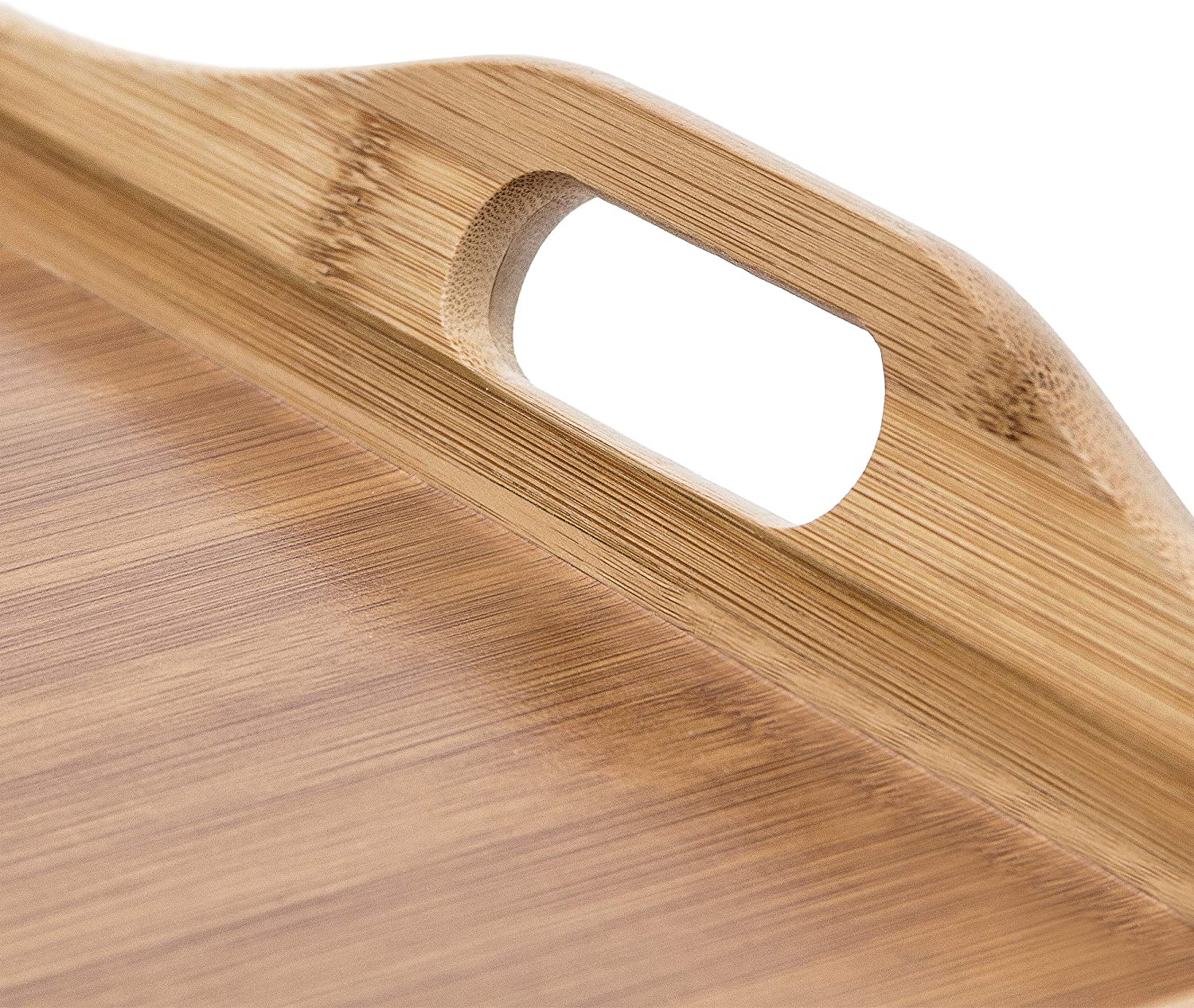 Relaxdays Τραπεζάκι Σερβιρίσματος Φαγητού από Μπαμπού - Natural - 4052025188818