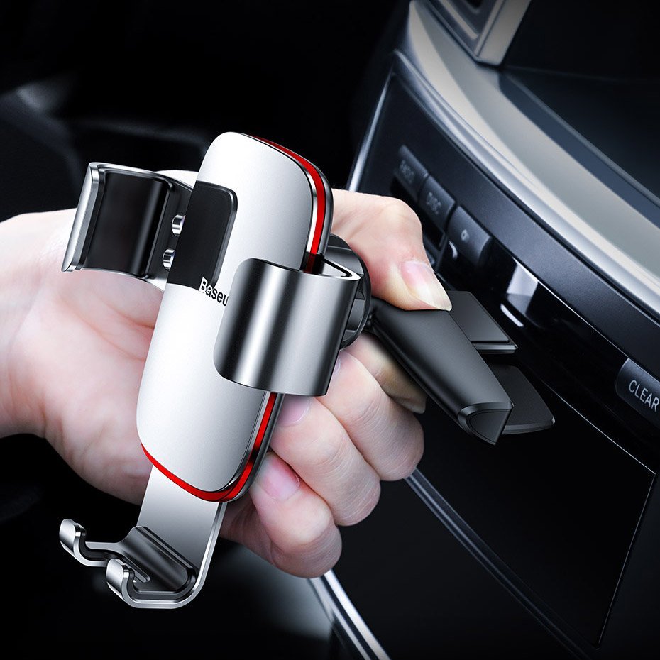 Baseus Metal Age Gravity Car Mount for CD Slot - Universal Βάση Αυτοκινήτου για την Υποδοχή του CD Player - Black - SUYL - J01