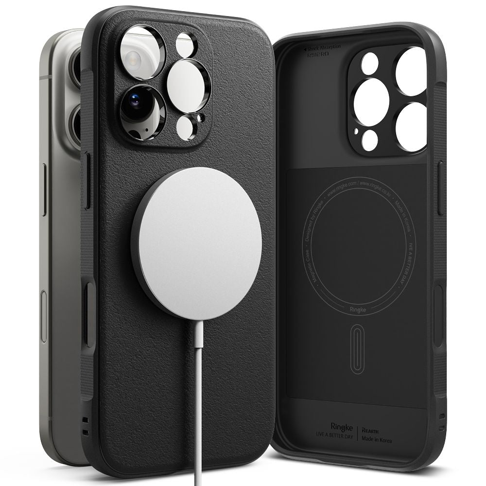 Ringke iPhone 16 Pro Max Onyx MagSafe Durable TPU Case Θήκη Σιλικόνης με MagSafe - Black