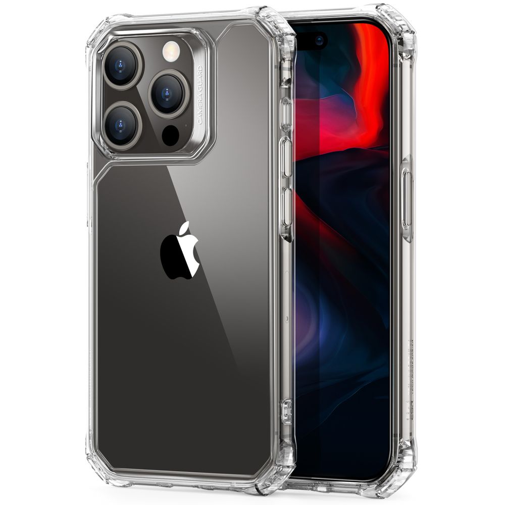 ESR iPhone 15 Pro Max Air Armor Σκληρή Θήκη με Πλαίσιο Σιλικόνης - Διάφανη