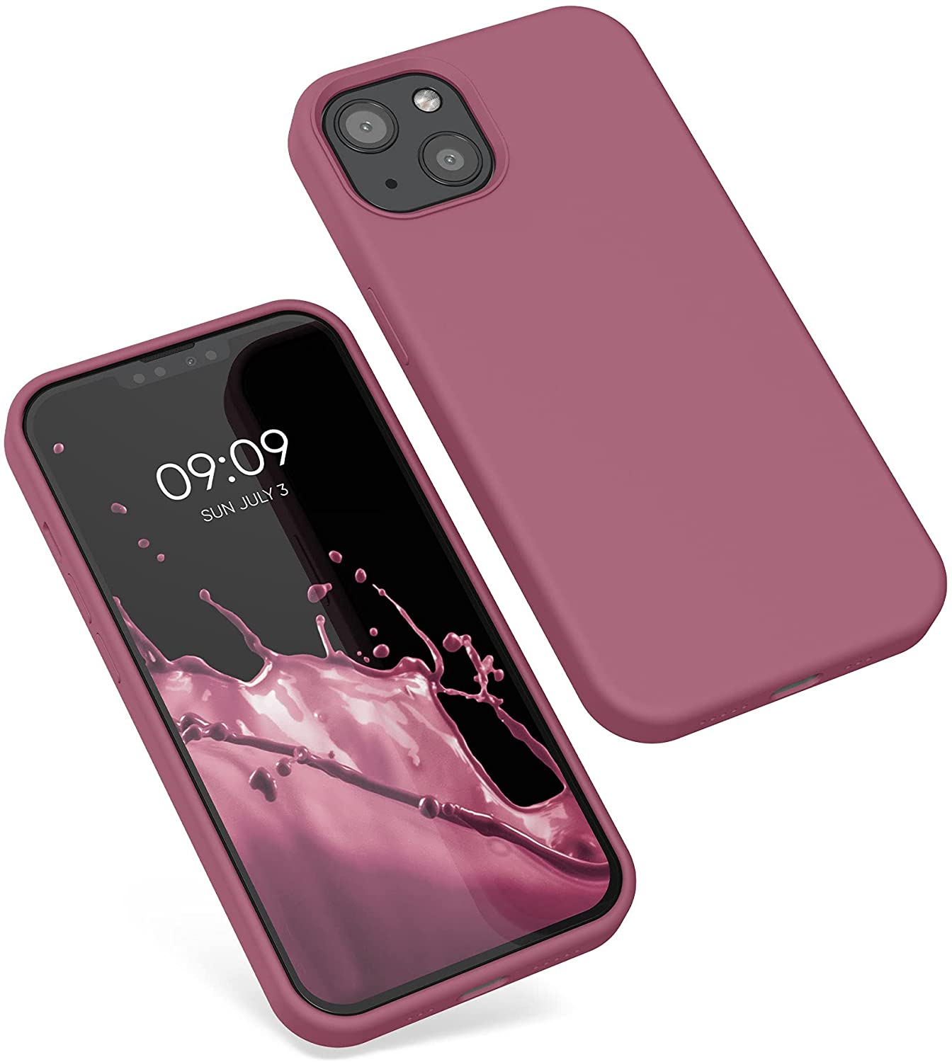 KW iPhone 13 Θήκη Σιλικόνης Rubberized TPU - Deep Rusty Rose - 55878.167