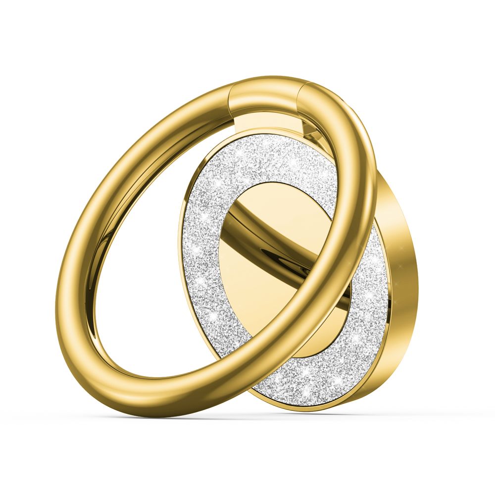 Tech - Protect Ring Glitter Δαχτυλίδι Συγκράτησης Κινητού - Gold