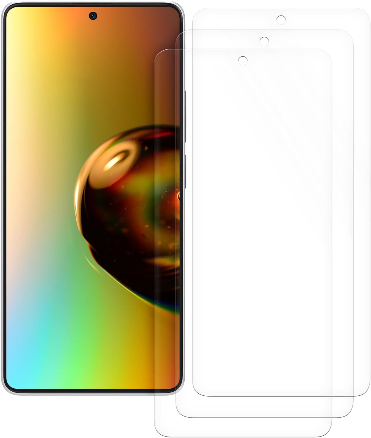 KW Xiaomi Redmi Note 13 Pro 5G / Poco X6 5G - Τρεις Μεμβράνες Προστασίας Οθόνης - Διάφανες - KWM000020LI001C