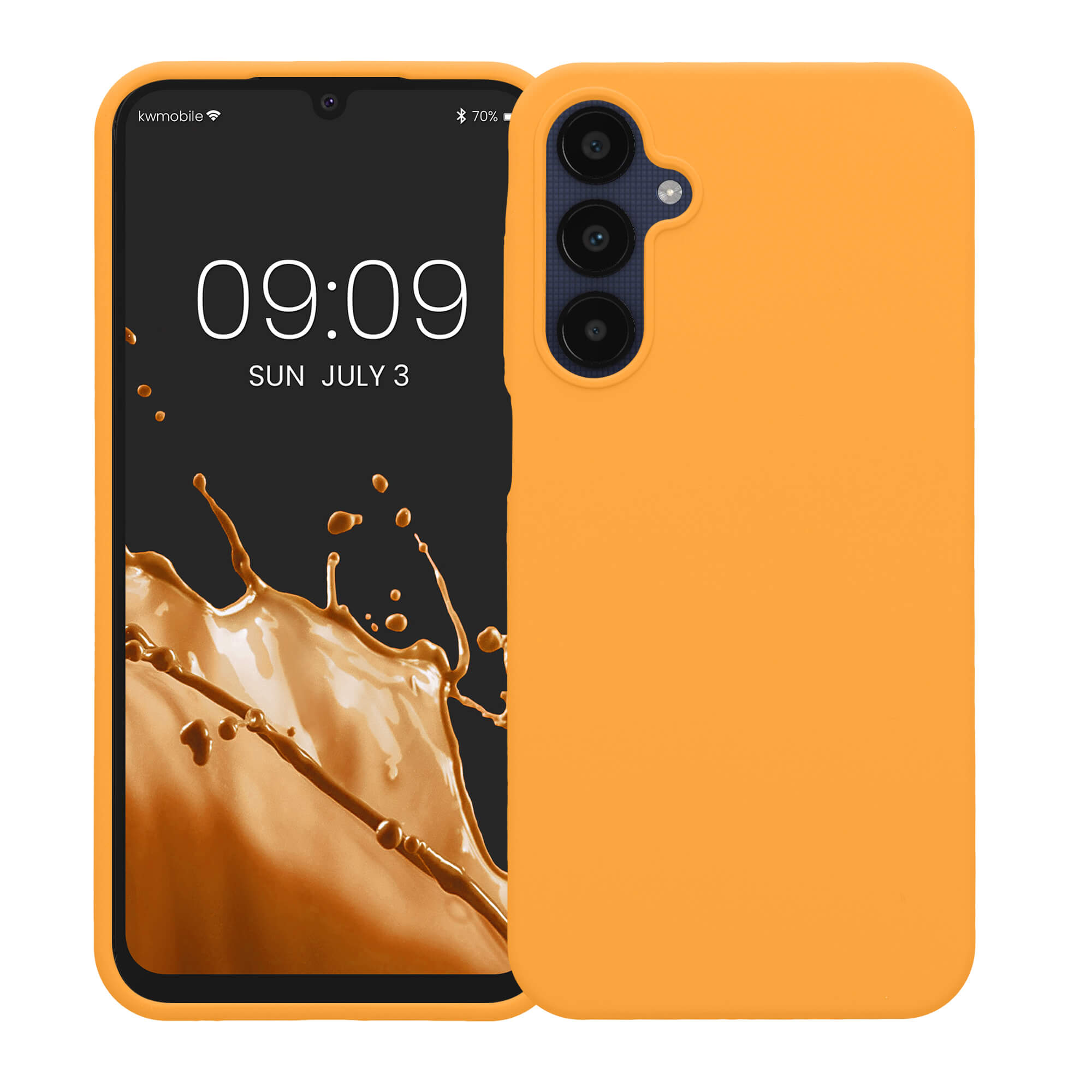 KW Samsung Galaxy A25 5G Θήκη Σιλικόνης Rubberized TPU - Fruity Orange