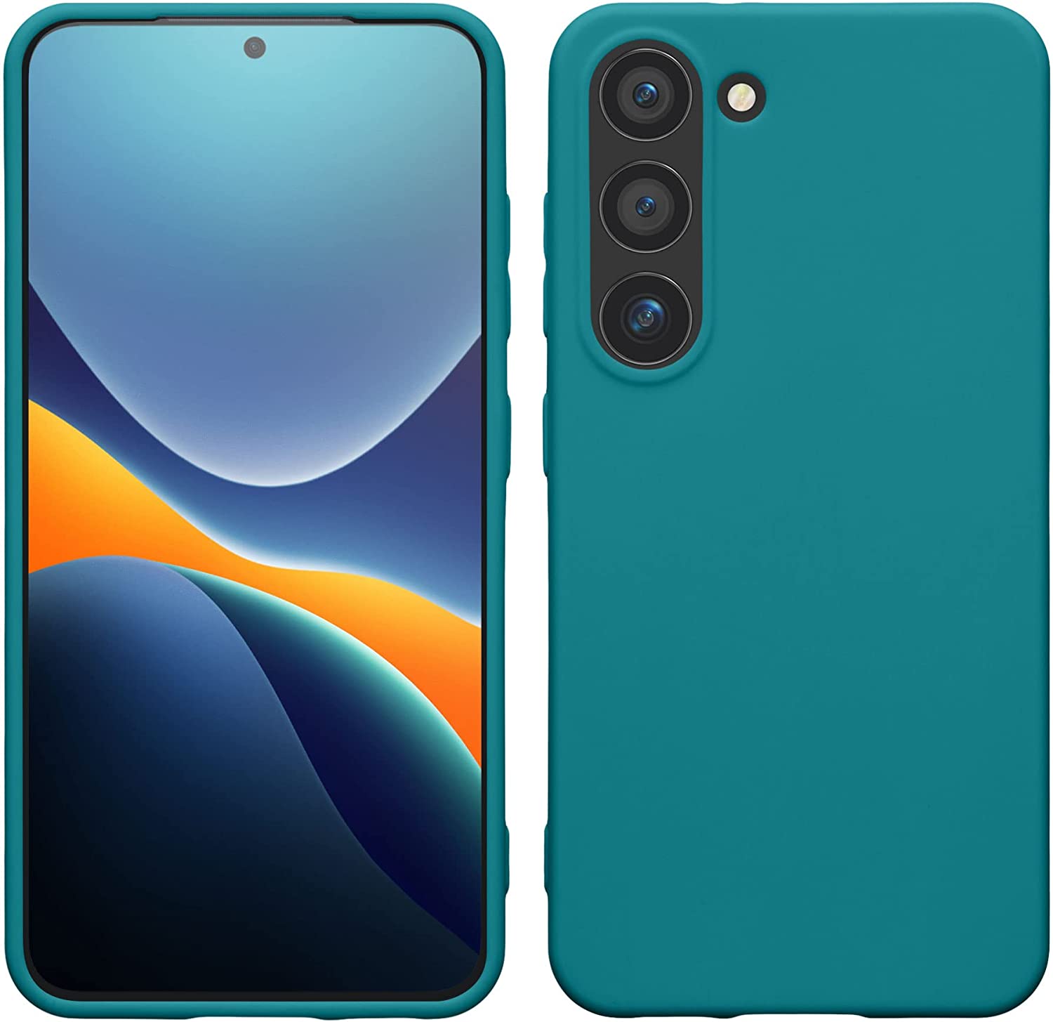 KW Samsung Galaxy S23 Θήκη Σιλικόνης TPU - Petrol Matte - 60282.57