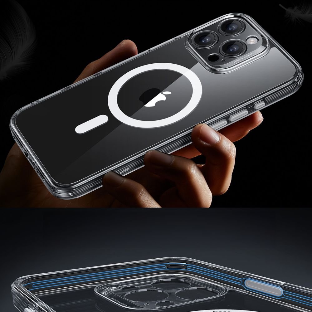 ESR iPhone 16 Pro - Classic Pro Halolock - Σετ με 1 Αντιχαρακτικό Γυαλί Οθόνης και Θήκη MagSafe - Διάφανη