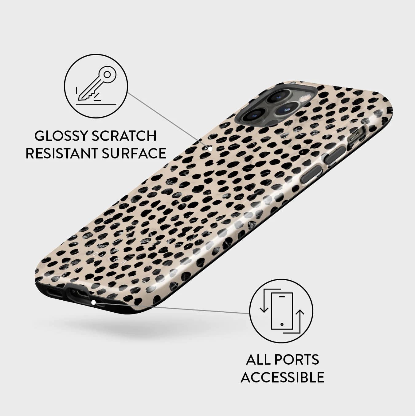 Burga iPhone 12 / 12 Pro Fashion Tough Σκληρή Θήκη - Almond Latte