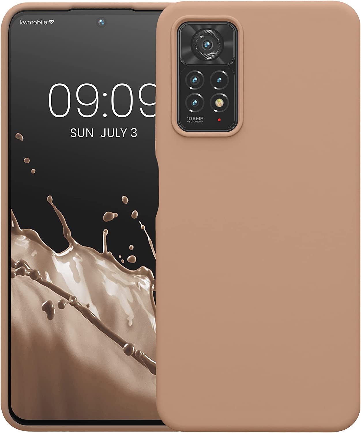 KW Xiaomi Redmi Note 11 Pro / Note 11 Pro 5G Θήκη Σιλικόνης Rubberized TPU - Cappuccino - 57373.246
