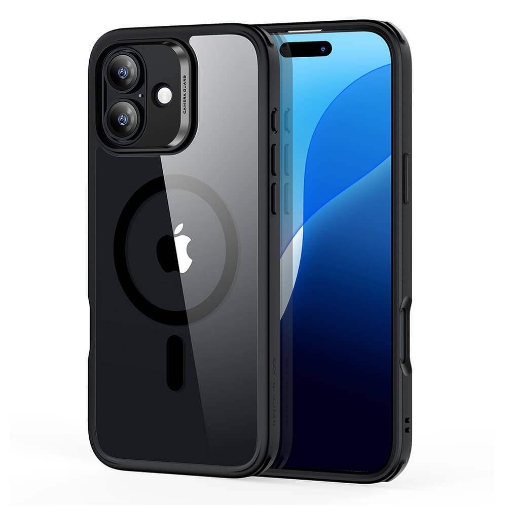 ESR iPhone 16 Plus Classic Hybrid Halolock Σκληρή Θήκη με Πλαίσιο Σιλικόνης και MagSafe - Clear Black