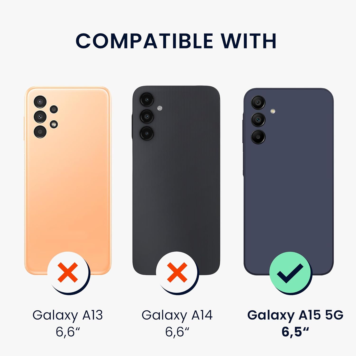 KW Samsung Galaxy A15 4G / A15 5G Λεπτή Θήκη Σιλικόνης TPU - Design Cherry Blossom Petals - Pink / Dark Brown / Διάφανη